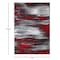 Flash Furniture Red 5x7 Abstract Area Rug ACD-RGTRZ863-57-RD-GG - alternate 2